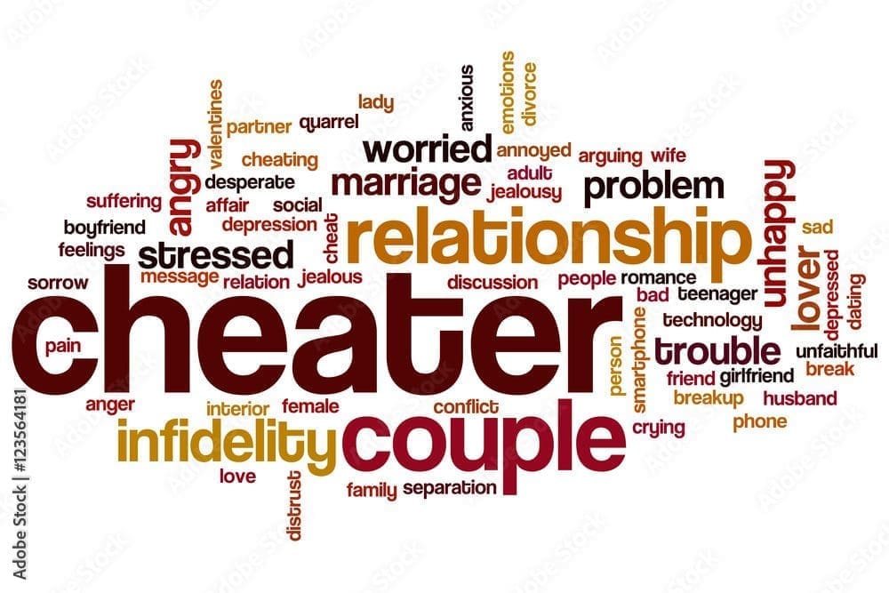 a word cloud with text of Cheating investigator private investigator for infidelity