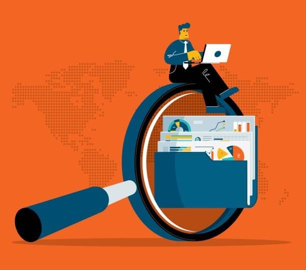 man sitting on a magnifying Do Private Investigators Make Good Money