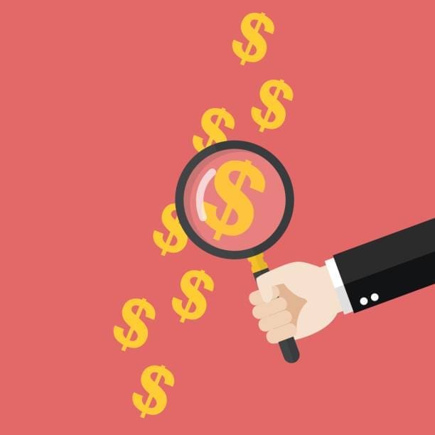 magnifying glass with money LAPD Detective Salary